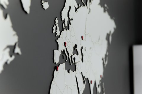 Карта мира World Map Wall Decoration White 130 х 78 cm