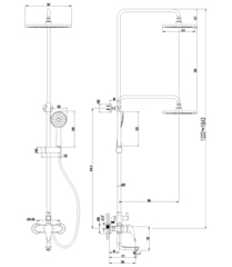 Смеситель Lemark Poseidon LM4262C для ванны и душа