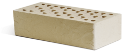 Кирпич лицевой Маркинский Бежевый, скала, 1NF