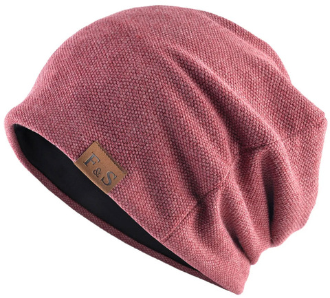 Картинка шапка-бини Skully Wear YZM-760 burgundy - 2