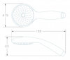 Aquanet AF000-06C AF000-06C CЕТ1 Душевая лейка 1 режим+держатель+душевой шланг, 150см, Aquanet, хром (246852)