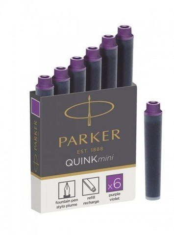 Картридж с чернилами Parker Quink MINI Z17, Purple (S0767250)