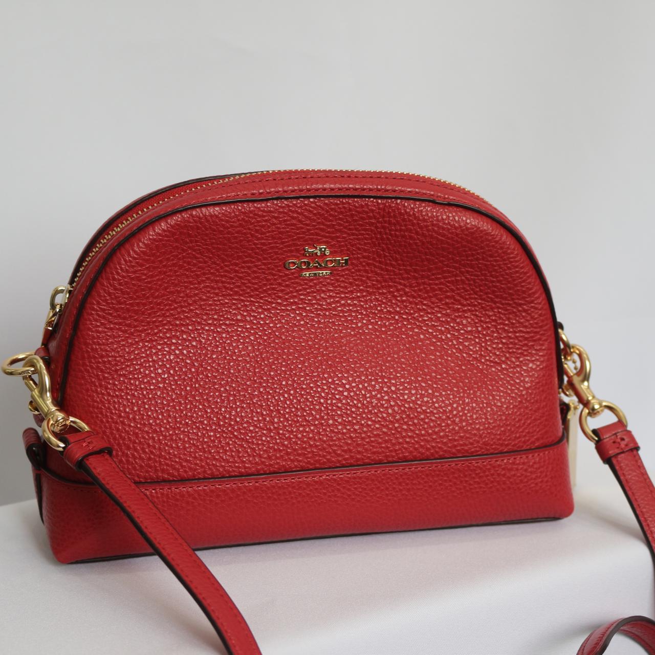 coach dome crossbody red