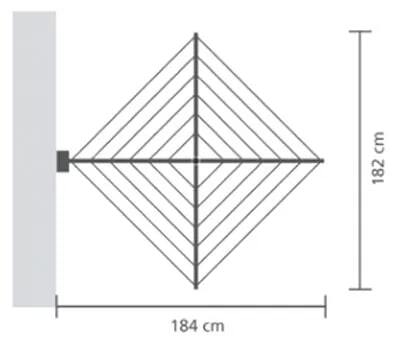Настенная сушилка для белья WallFix (24 метра навески), с чехлом, арт. 375842 - фото 5