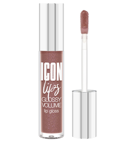 LuxVisage Блеск для губ с эффектом объема тон 506 ICON lips glossy volume Caramel Beige 3,4г