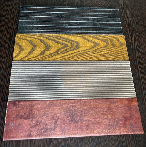 Подходит для обработки термодревесины, выкрасы разных цветов.