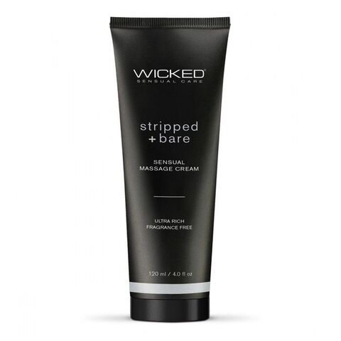 Массажный легкий крем WICKED Stripped plus Bare - 120 мл. - Wicked 90944