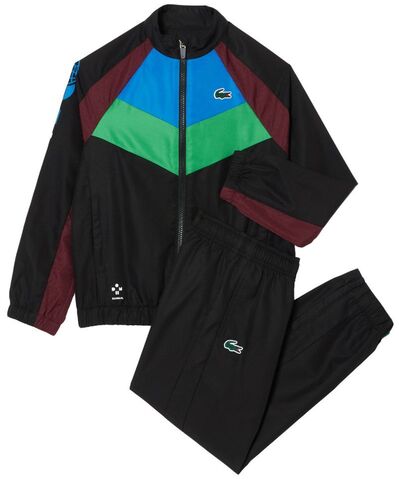 Детский теннисный костюм Lacoste Tennis x Daniil Medvedev Tracksuit - black/blue/green/bordeaux