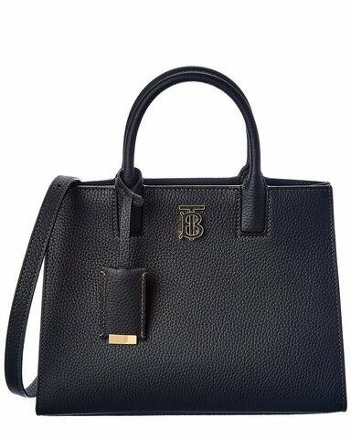 Кожаная сумка Burberry Mini Frances черный