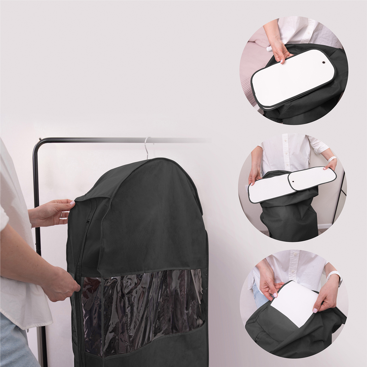 Чехол для шуб LUX длинный 130х60х18 см, Кёнигсберг