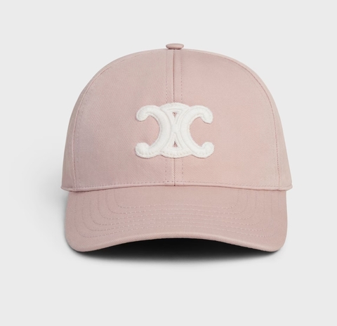 Бейсболка CELINE Triomphe из хлопка, розовая