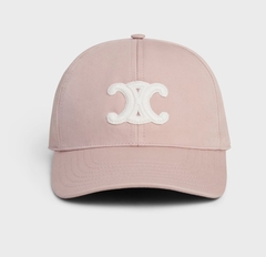 Бейсболка CELINE Triomphe из хлопка, розовая