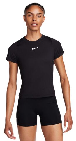 Женская теннисная футболка Nike Court Dri-Fit Advantage Top - black/black/black/white