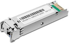 TP-Link SM321B-2, 1000Base-BX WDM Двунаправленный SFP-модуль, TX: 1310 нм, RX: 1550 нм, 1 симплексный разъём LC, расстояние передачи до 2 км по кабелю SMF 9/125 мкм (одномодовое волокно)