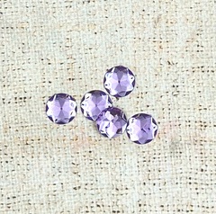 Стразы пришивные акрил, d 1,6 см, сирень