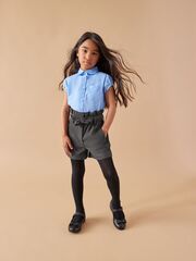 Шорты школьные с поясом для девочки Next 405-755, Серый