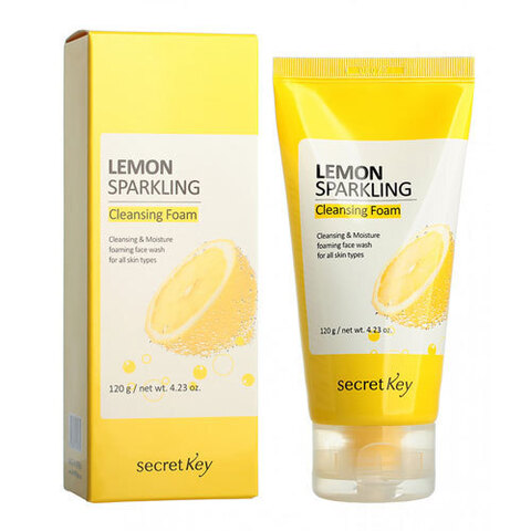 Secret Key Lemon Sparkling Cleansing Foam - Пенка для умывания с экстрактом лимона