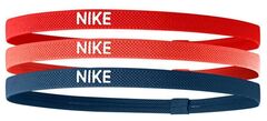 Повязка на голову Nike Elastic Hairbands 3PK - chile red/ember glow/thunder blue