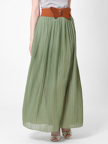 U288-7 юбка женская, зеленая