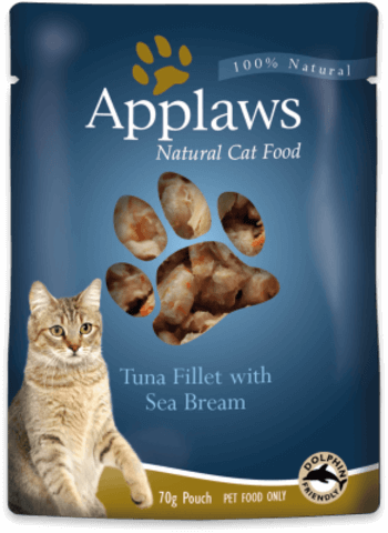 купить Applaws Cat Pouch Tuna with Seabream пауч для взрослых кошек, тунец с морским окунем апплоуз эпплауз апплавс