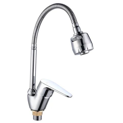Смеситель для кухни, BOOU, гибк излив, с картриджем, хром, B8282-10F-SE025