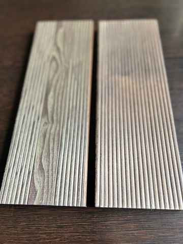 Подходит для обработки термодревесины, выкрасы разных цветов.