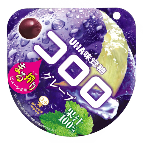 Жевательные конфеты со вкусом винограда UHA KORORO, 52 гр