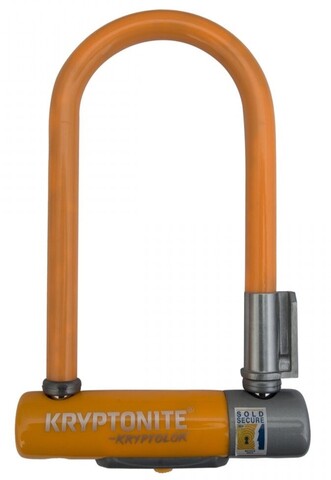 Картинка замок велосипедный Kryptonite U-locks KryptoLok Mini-7 Orange - 1