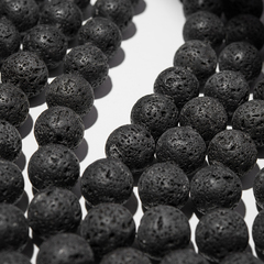 Лава вулканическая натуральная, 18,2мм, шар
