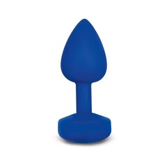 Маленькая дизайнерская анальная пробка с вибрацией Gvibe Gplug 8 см (ex. Fun Toys) ярко-синий