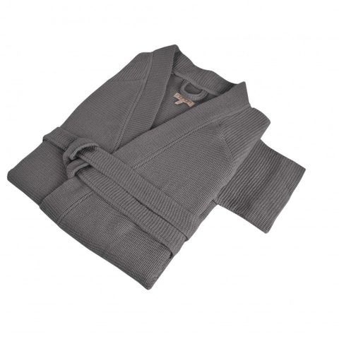 Халат вафельный Hamam Calamus серый