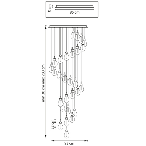 Подвесной светодиодный светильник Lightstar Colore 805289