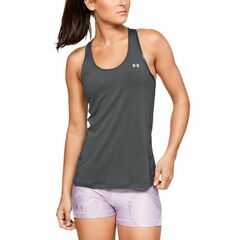 Топ теннисный Under Armour HeatGear Armour Racer Tank - pitch gray light heather/metallic silver