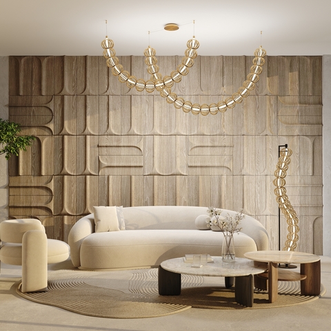 Напольный светильник Maytoni Golden cage MOD216FL-L38G3K