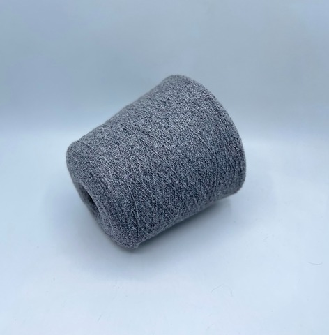 Filati Naturali (пр.Италия),art-Eco boucle, 650м/100гр, Кашемир/Эластан, цвет-Серый меланж, арт-34430