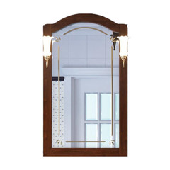 Зеркало ЛОРЕНЦО 60, светлый орех