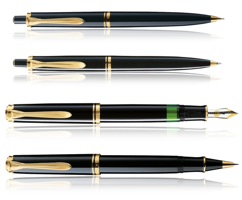 Ручка шариковая Pelikan Souverän® K400 Black GT (996827)