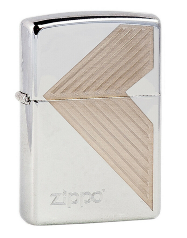 Зажигалка Zippo, латунь/сталь, серебристая, с покрытием High Polish Chrome 36х12х56 мм (250 Zippo insert) | Wenger-Victorinox.Ru