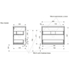 Тумба с раковиной Эстет Kare Luxe 80 / подвесная / 2 ящика