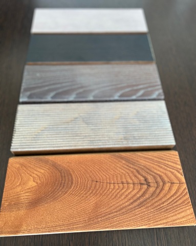 Подходит для обработки термодревесины, выкрасы разных цветов.