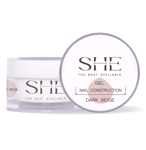 Гель SHE construction Dark Beige 10мл