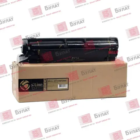Драм-юнит / Фотобарабан / Drum БУЛАТ s-Line 2015, MP2000 (B2592210, B2592200) для Ricoh Aficio 1015, MP 1500, MP 1900 (Чёрный, 60000 стр.), в сборе с барабаном и девелопером, универсальный, ref