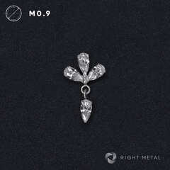 Pendant Pear Crystal