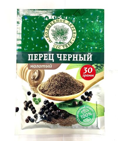 Перец Волшебное дерево черный молотый 30г, шт