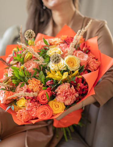 Букет цветов Медовый рай