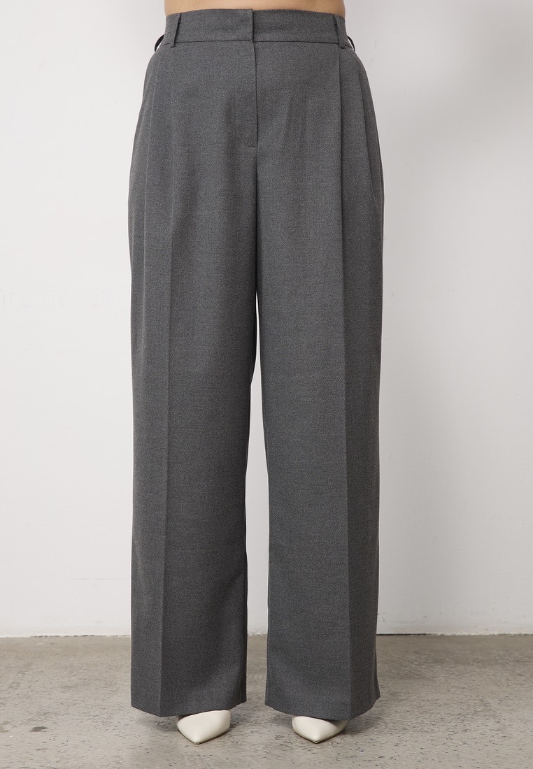 Брюки со стрелками; серый