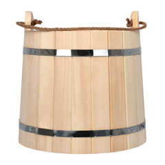 Ведро 15 л, «С лёгким паром», липа.