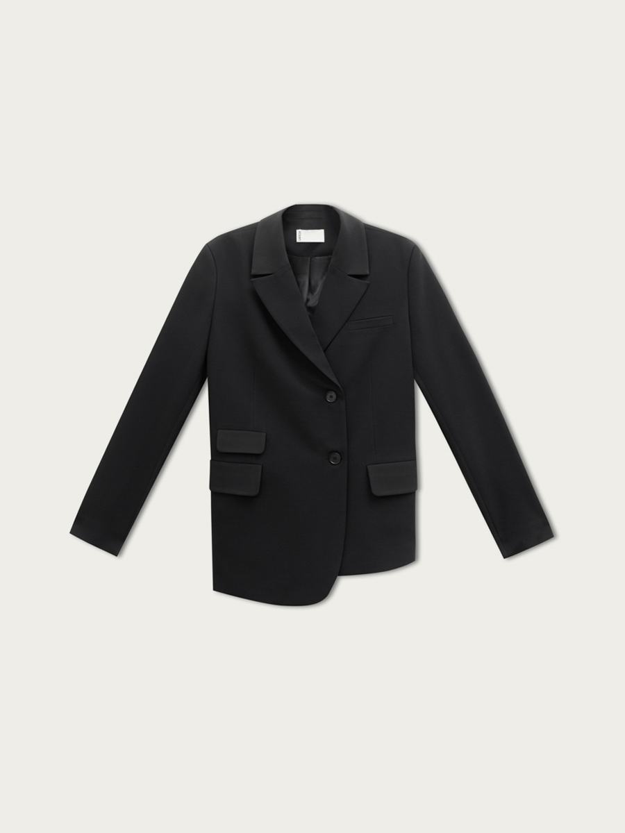 

Жакет Альби со смещённой застёжкой, Черный