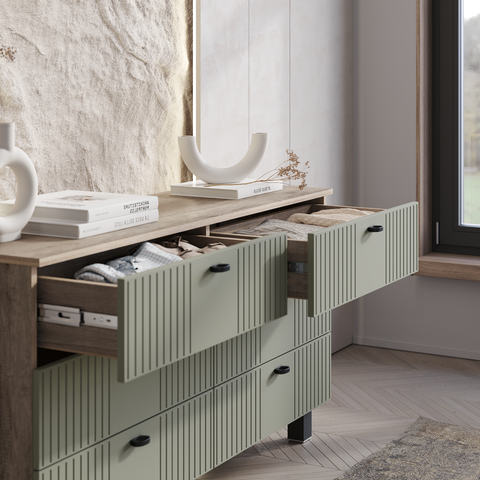 комод ОЛИВА КМ-04 (дуб каньон/эвкалипт)