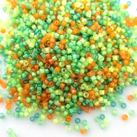 DB-2066 Бисер цилиндрический Миюки делика 11/0 Смесь цветов-6, окрашен внутри /Miyuki delica 11/0 Luminous Mix 6